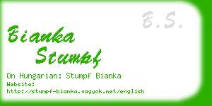bianka stumpf business card
